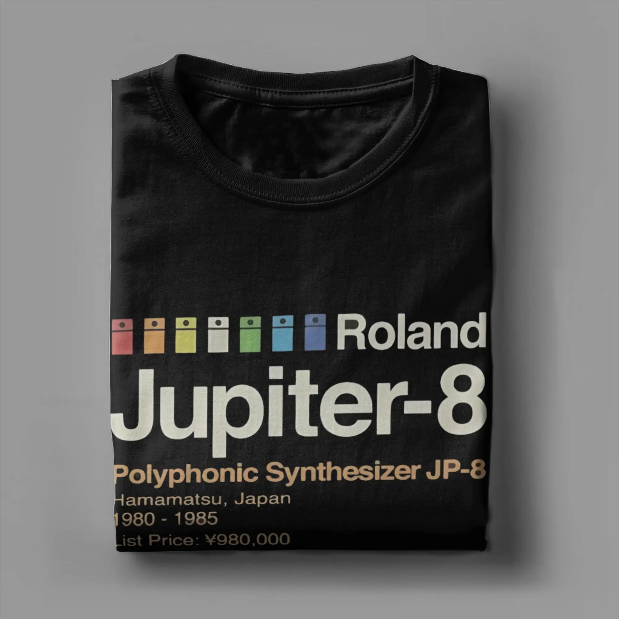 Streetwear T-Shirt Summer Roland Jupiter-8 Synthesizer '80s Music Tech Iconic Synth Fashion T Shirts for Men Short Sleeve Tops