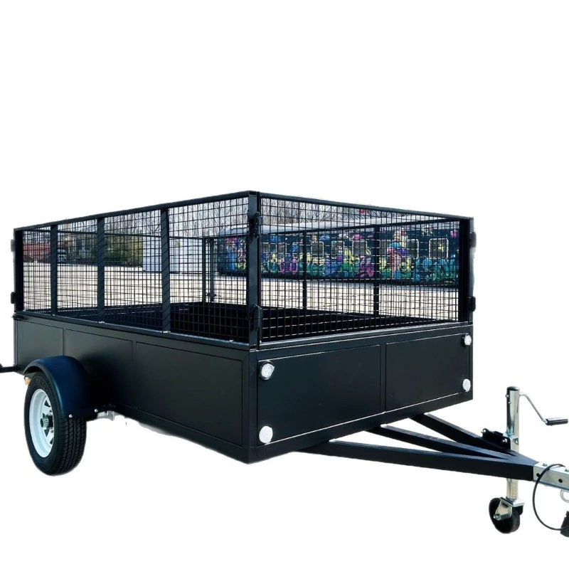 

4-Ton car trailer, fenced flatbed power saving