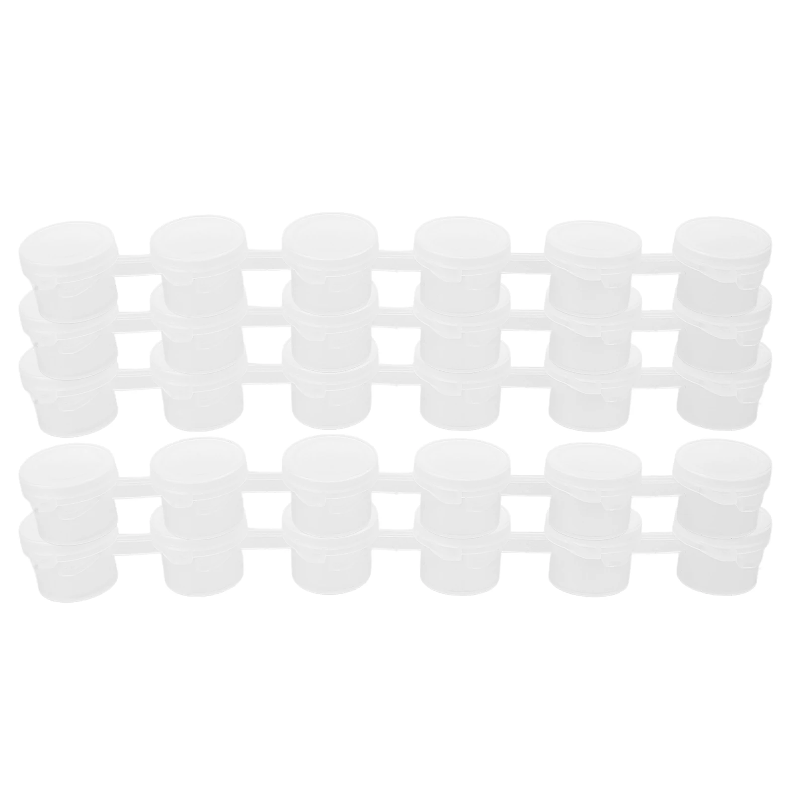 

30 Pcs Paint Cups Empty Containers Storage Painting Supplies Craft Tools PE Material Lightweight Portable Watercolor Holder