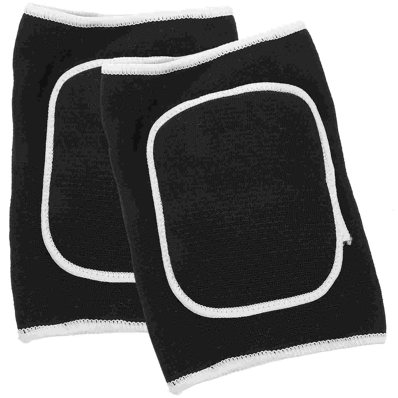 Knee Pads for Kids Adult Thick Brace Support Anti-collision Outdoor Sleeve Black Miss Work