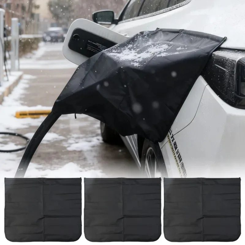 

Balck Charger Cover Waterproof Charging Port Cover Rain Plug Protection for All-Weather UV Snow Vehicle Station Rain Shield