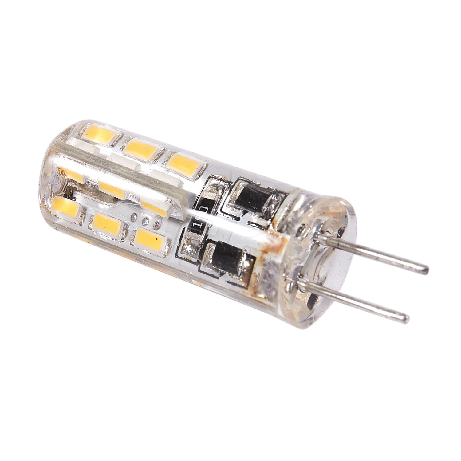 A9oP-G4 LED Spot Light Bulb Lamp 1.5W 24 SMD 3014 Branco Quente 12V DC