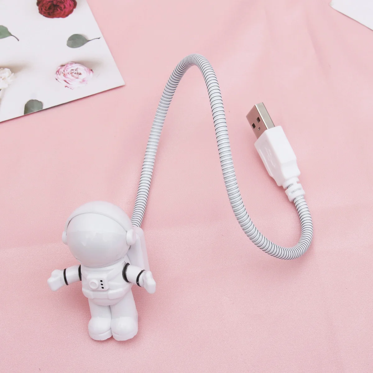 

1Pc Lamp Spaceman Design Reading Light Flexible Desk Lamp For Bedroom Office Study