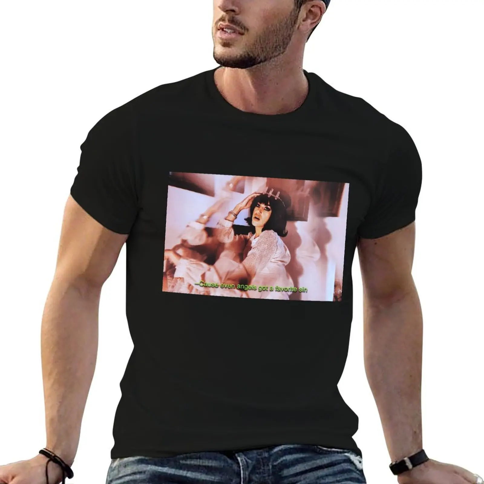 Adore Delano || cause even angels got a favorite sin T-Shirt customizeds aesthetic clothes mens t shirt graphic
