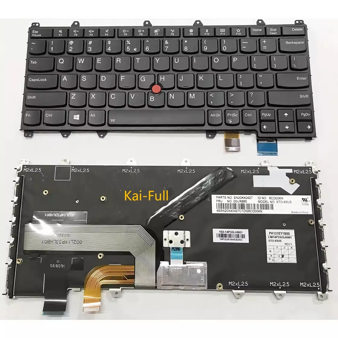 US English Backlit Keyboard For Lenovo Thinkpad S1 Yoga 4th X380 Yoga 370 Laptop 01EN386 01AV675