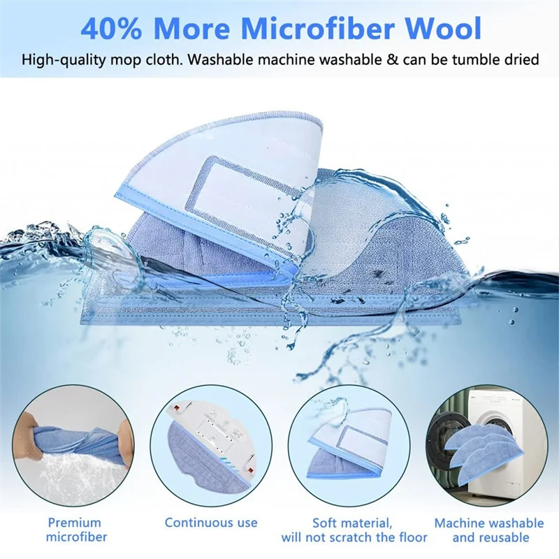 A74X-For Roborock S7 S7 Plus S7 Maxv S7 Maxv S7 Maxv Ultra مكنسة كهربائية استبدال أجزاء فرشاة تصفية المماسح