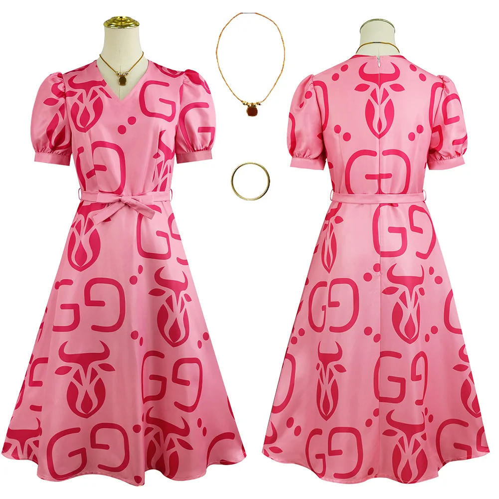 deguisement-dessin-anime-zoo-lulu-cosplay-rose-imprime-robe-collier-bracelet-halloween-carnaval-fete-roleplay-tenues-pour-femmes-adultes