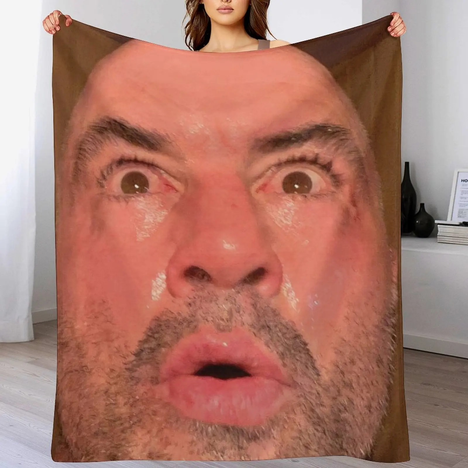 

Joe Rogan Sauna Face Throw Blanket All Weather Soft Throw Blanket for Sofa