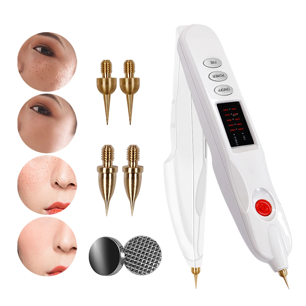 レーザープラズマペン-電動ほくろ除去ペン-しみ-そばかす-乳頭腫-黒ずみ除去-美容ケア-プロ仕様-スキンタグ除去ペン