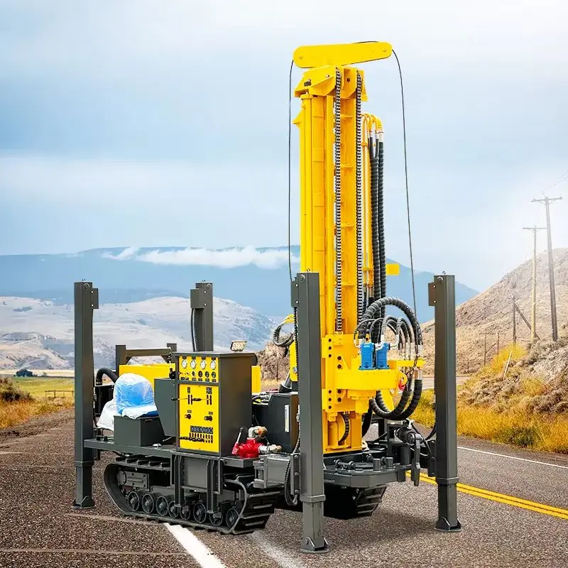 

Customized Diesel Deep Well Water Well Drilling Rig Small Portable Pneumatic Rotary Borehole Drill Equipment