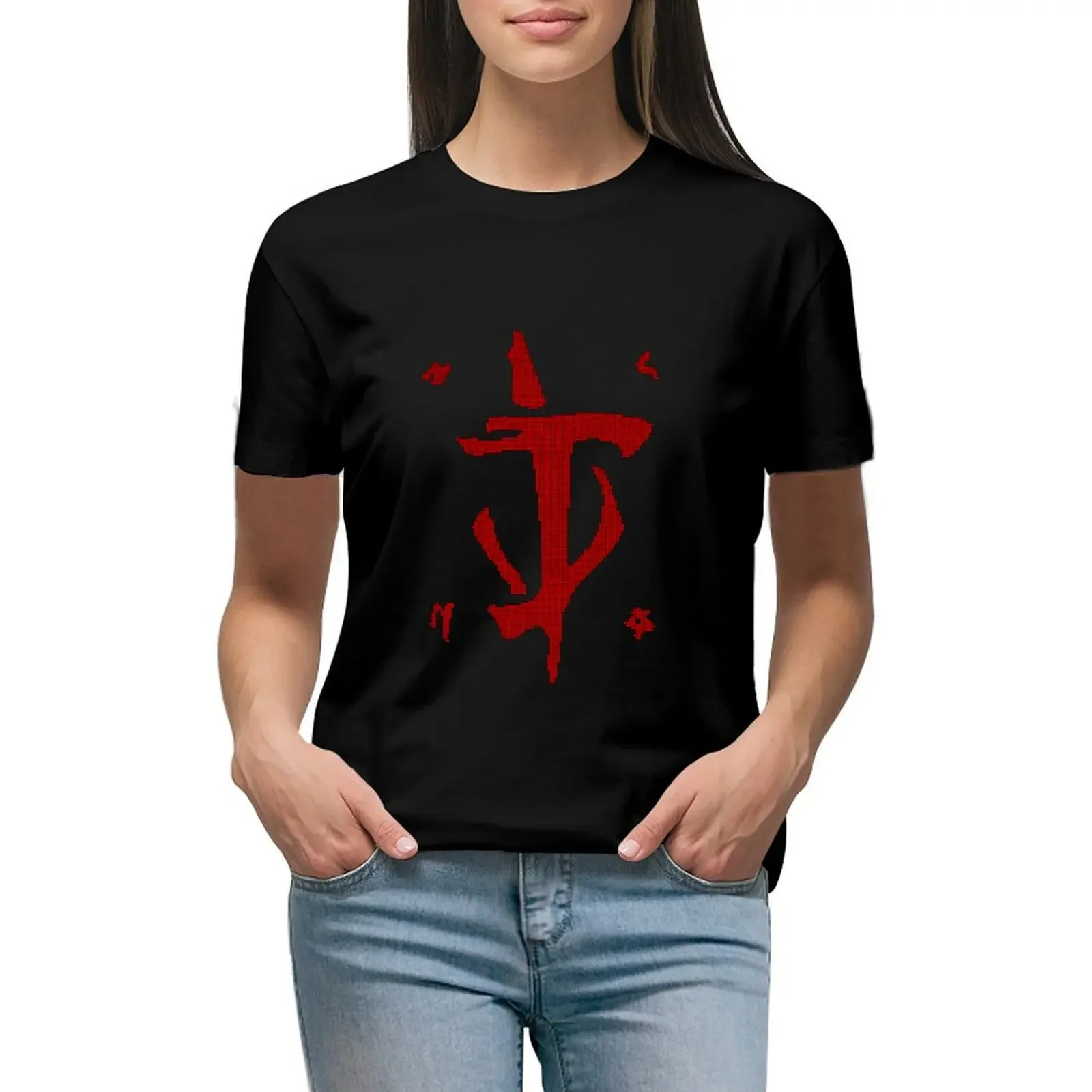 

Eternal Slayer - Pixels T-Shirt hippie clothes blacks plus size tops funnys t-shirt dress for Women sexy