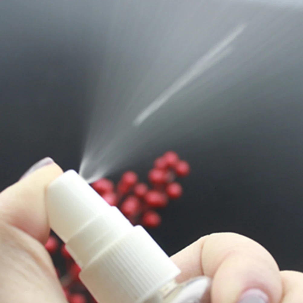 12 個のプラスチックスプレーボトル詰め替え可能耐久性のある旅行用化粧品容器収納ホルダーポータブル香水ディスペンサー