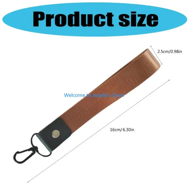 X4YC Fashionable Short Braided Holder Strap With Soft Wristband Lightweight Carry