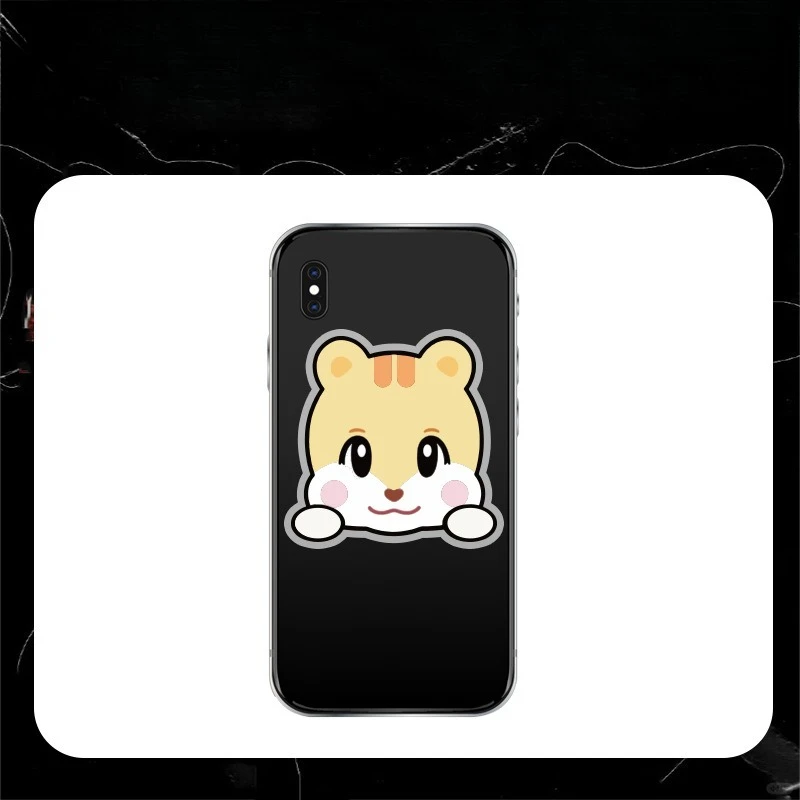 Support de téléphone amusant version Q, dessin animé, mignon, décoration créative amusante, accessoires de coque de téléphone, multi-personnages, entourant exquis