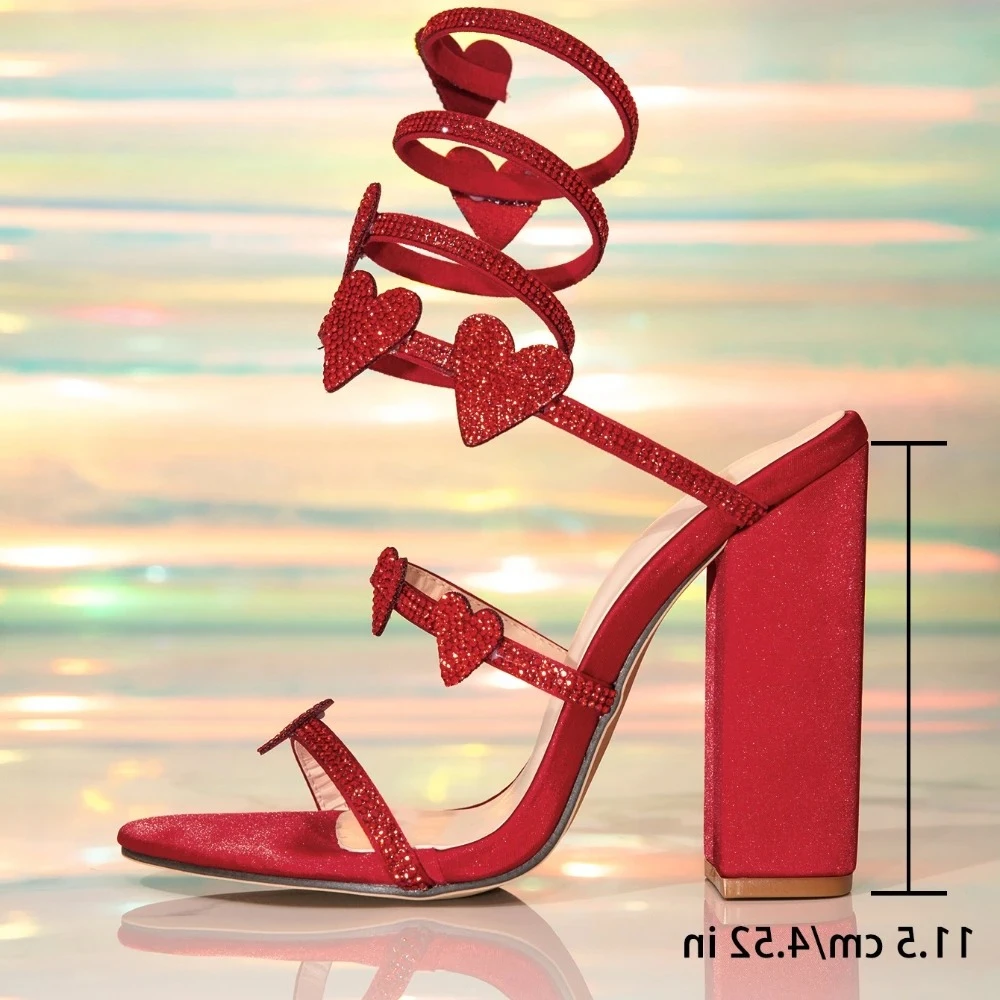 

Aneikeh Summer Fashion Thick Heels Sandals Women Sexy Lace CRYSTAL Flower Narrow Band Ankle Strap Ladies Shoes Zapatos De Mujer