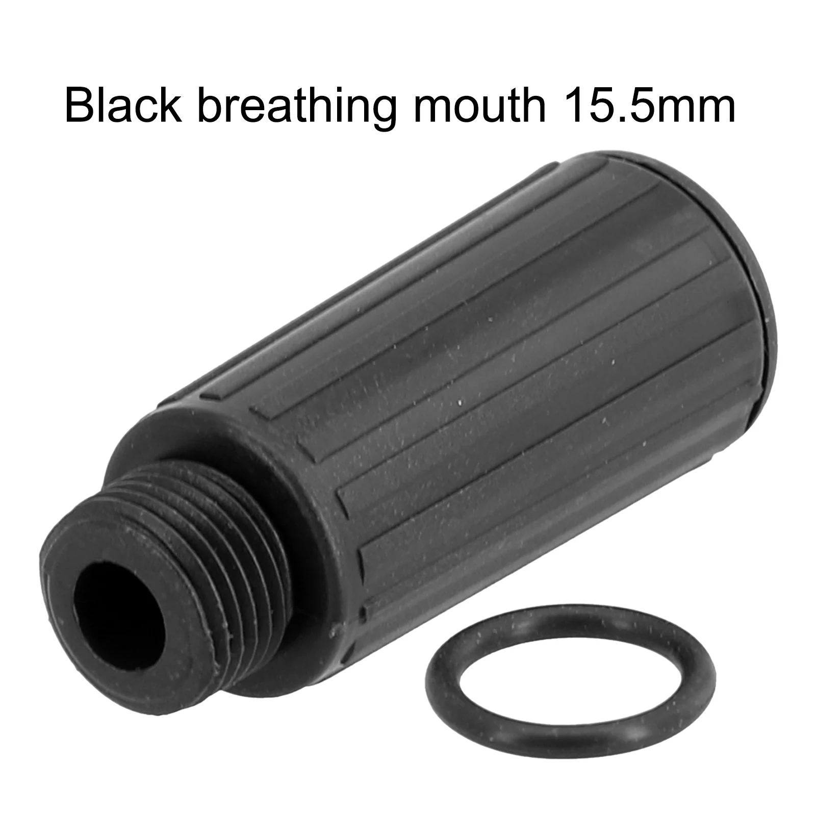 Black Plastic Oil Cap Plug, M15x1 50mm Thread, Gasket Seal , Suitable for Air Compressor Pump Accessories 15 5mm