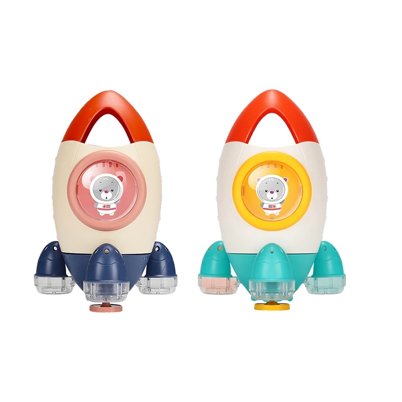 

Baby Bath Toys Space Rocket Shape Bathtub Toys For Toddlers Spray Water Toys Fun Pool Toys Best Gift For Baby Kids