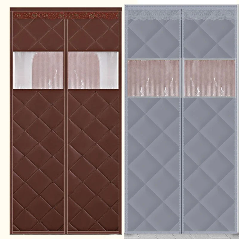 

Autumn and Winter Household Hook and Loop Warm and Windproof Cotton Door Curtain and Cold Self Absorbing Partition Curtain