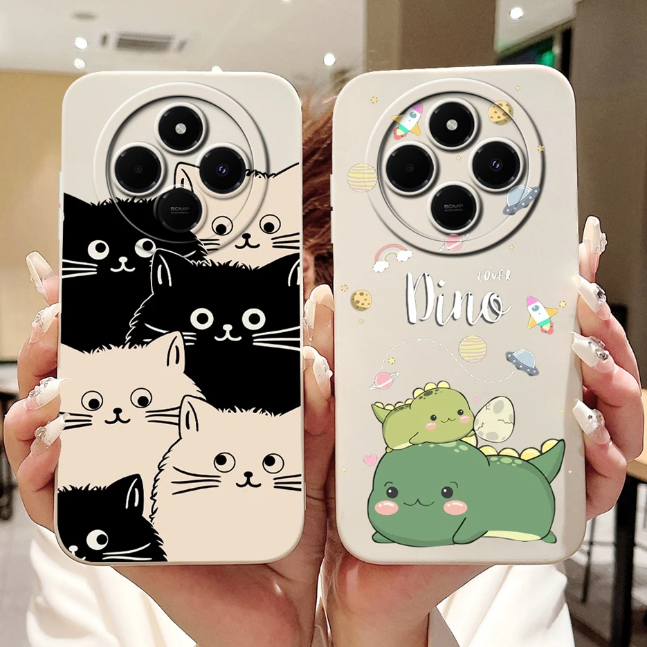 For Xiaomi Redmi 14C Case PocoC75 Cute Dinosaur Cartoon Cover Soft Silicone Phone Cases For Xiaomi Poco C75 C 75 Redmi14C Bumper