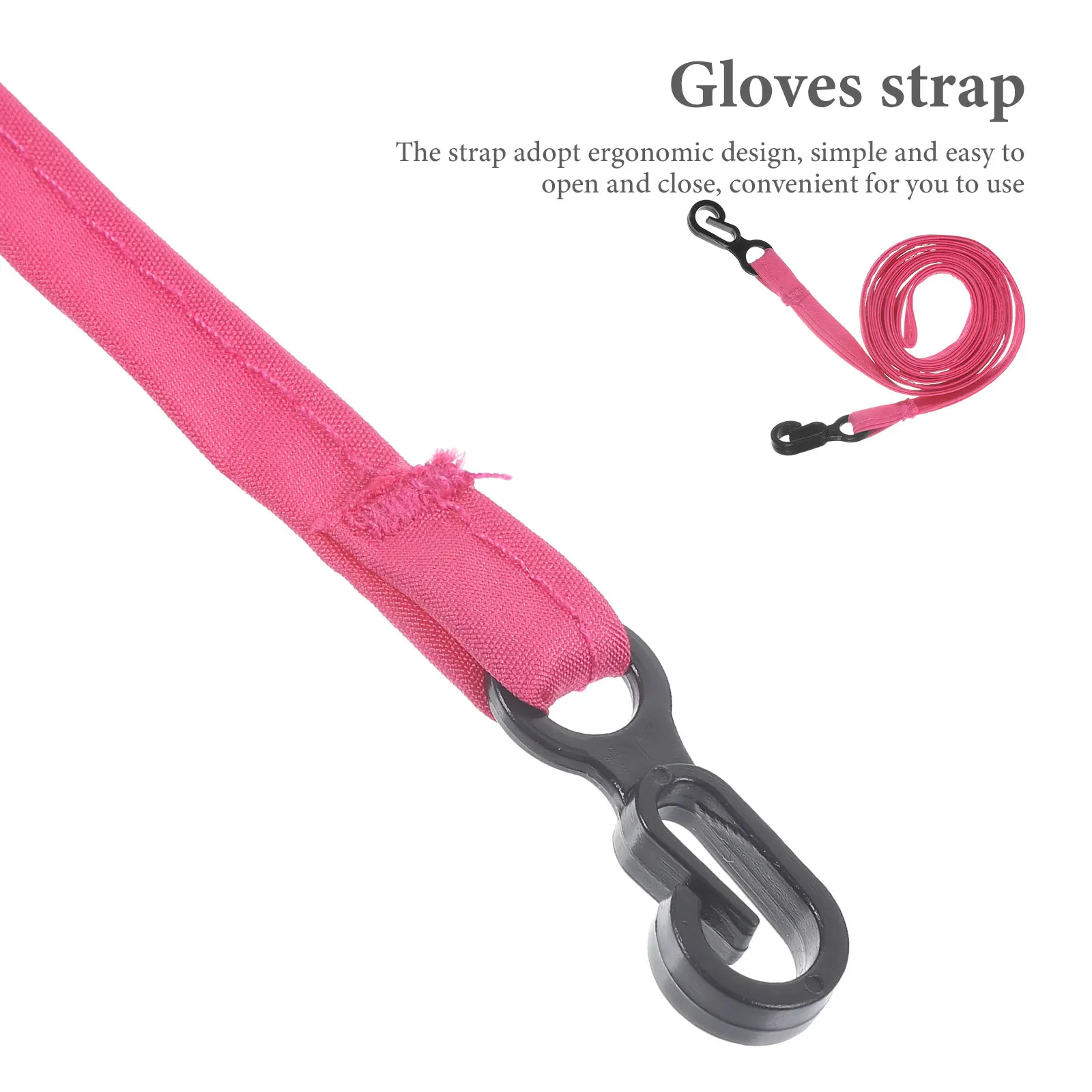 

2Pcs Anti lost Gloves Nylon Rope for Kids Durable Mittens Clips Strap Winter Glove Holder Ropes Fix Shawl Lightweight