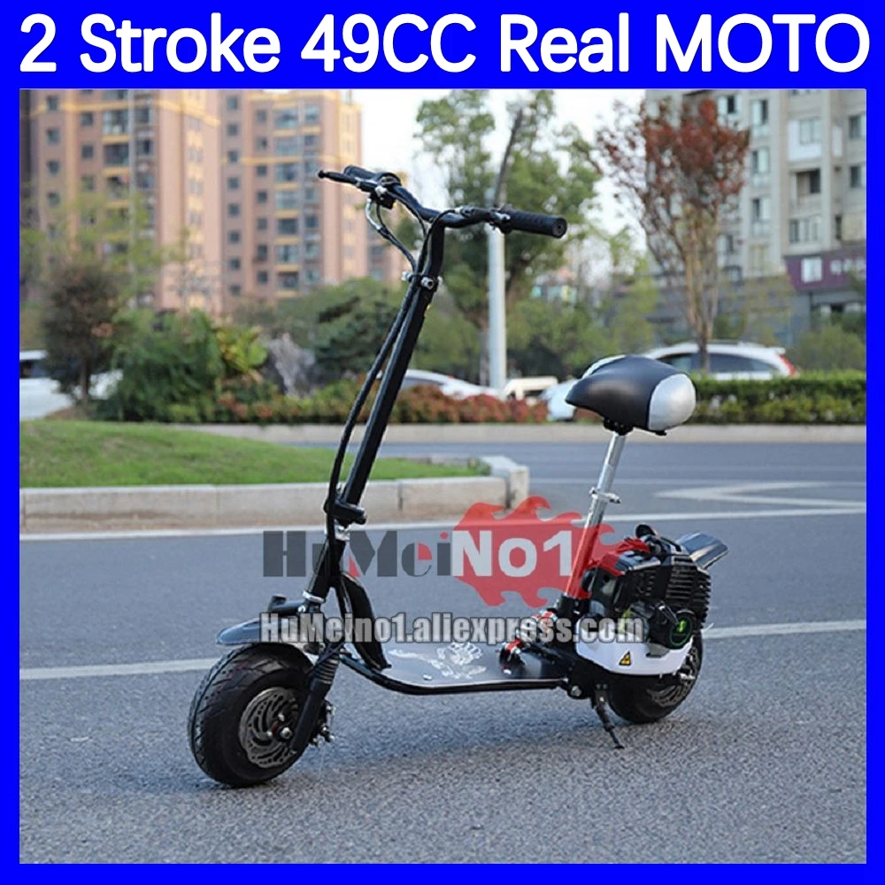 Adult Gasoline Scooter 2 Stroke Motorcycle 49CC 50CC Outdoor Sports Competition Racing Game Motorbike Men Women Gas MOTO Bikes