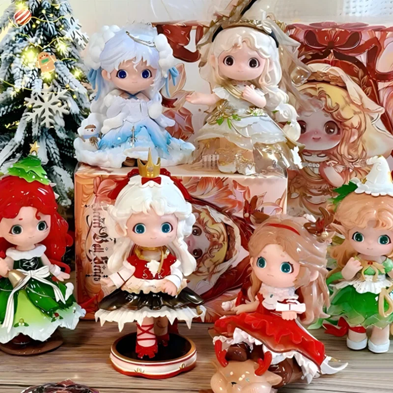 Figurines d'anime de Noël Kawaii, boule secrète, série, boîte ennemi, carillon fait à la main, beurre, fille, princesse, cadeau, jouet d'ornement, chaud, nouveau, 2025