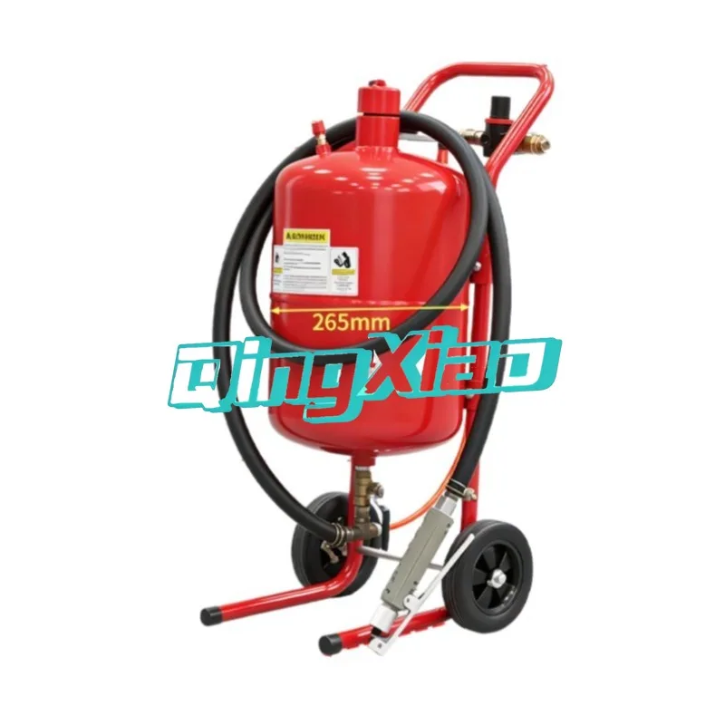 Small Mobile Sandblasting Machine Barrel-type Fully Automatic Sandblasting Machine Portable Dry Sandblasting Machine