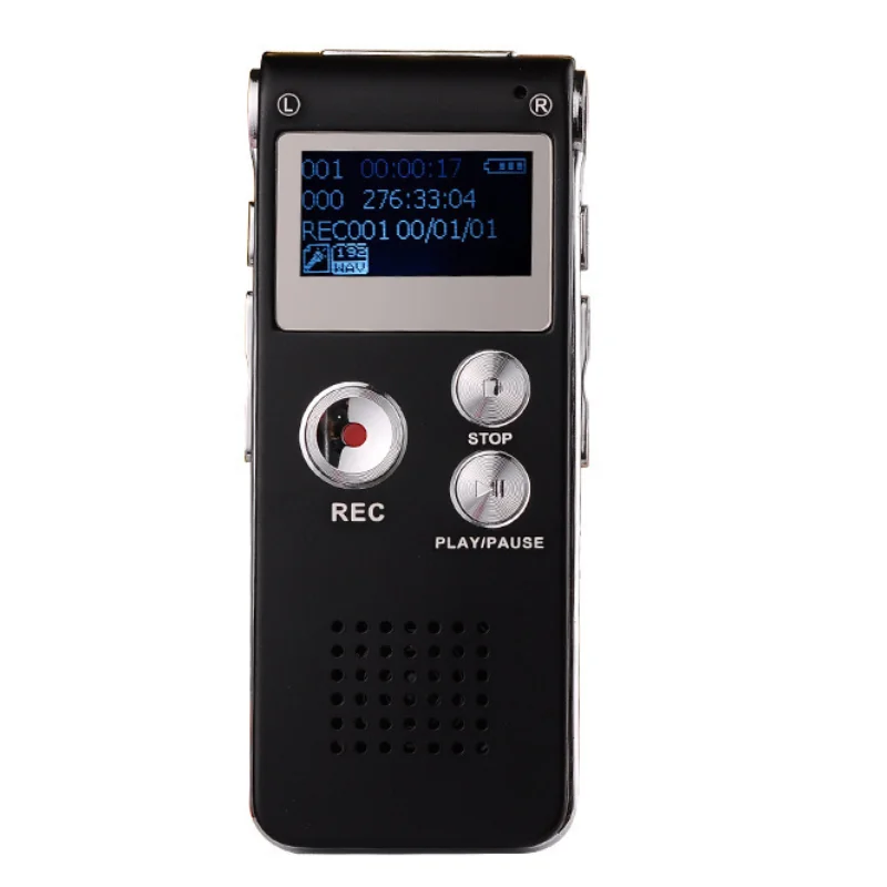 Digitaler sprachaktivierter Rekorder mit Wiedergabe, 64 GB MP3-Player, Sound-Audiorecorder, professionelle Mini-USB-Flash-Laufwerksaufzeichnung