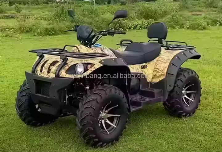 Single Cylinder 500cc 4-Stroke Water Cooled ATV with Automatic Transmission Manual Choke Equipped Differential Lock