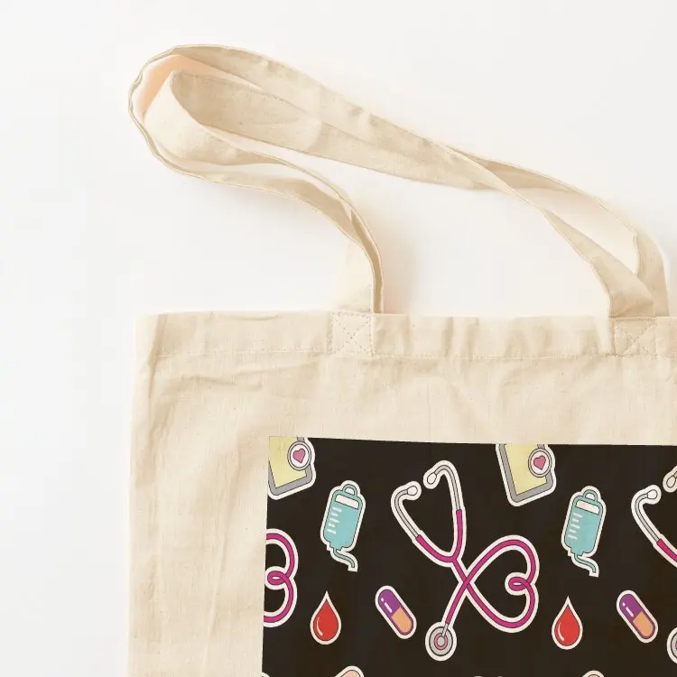 Nursing Life - dark print Tote Bag shopping trolley bag custom canvas bag Canvas stote Gift