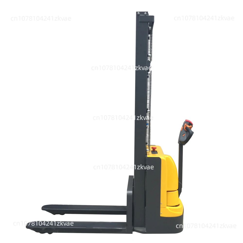 Walking drive stacker forklift 1.5 ton electr stacking handling equipment electric forklift stacker