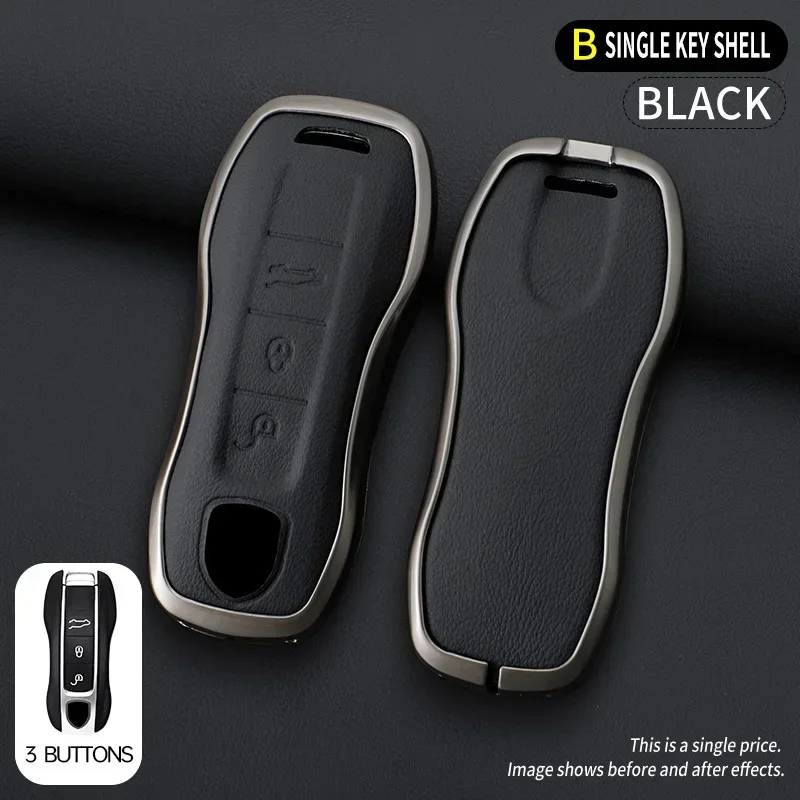 Funda protectora para llave de coche, accesorio para Porsche 718 Cayenne Panamera 911 Macan, Taycan Cayman Boxster