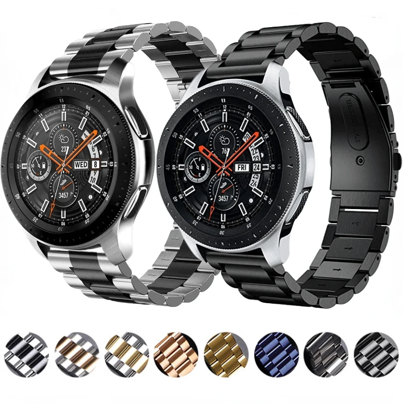 

22mm 20mm Metal Strap For Samsung galaxy watch 3/4/5/classic Sports bracelet wristband For Active 2/Huawei watch GT2/Amazfit GTR