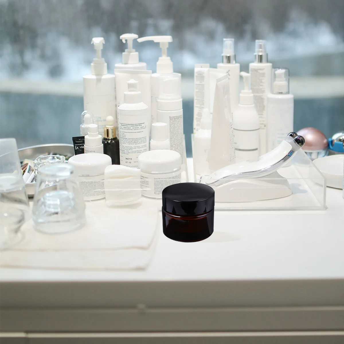 6 stuks crème glazen pot hervulbare reiscontainer voor huidverzorging zalven compacte lichtgewicht flessen ideaal voor gebruik onderweg