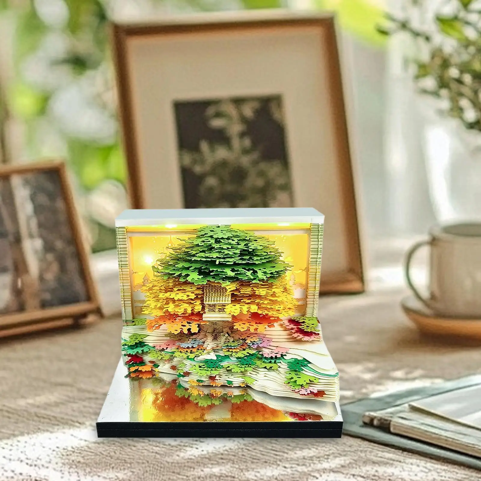 Blocco note 3D 2026 Calendario Strappo Scultura di carta Memo Decor Fiore Albero Design per Natale Insegnante Scuola Allenamento Vacanza