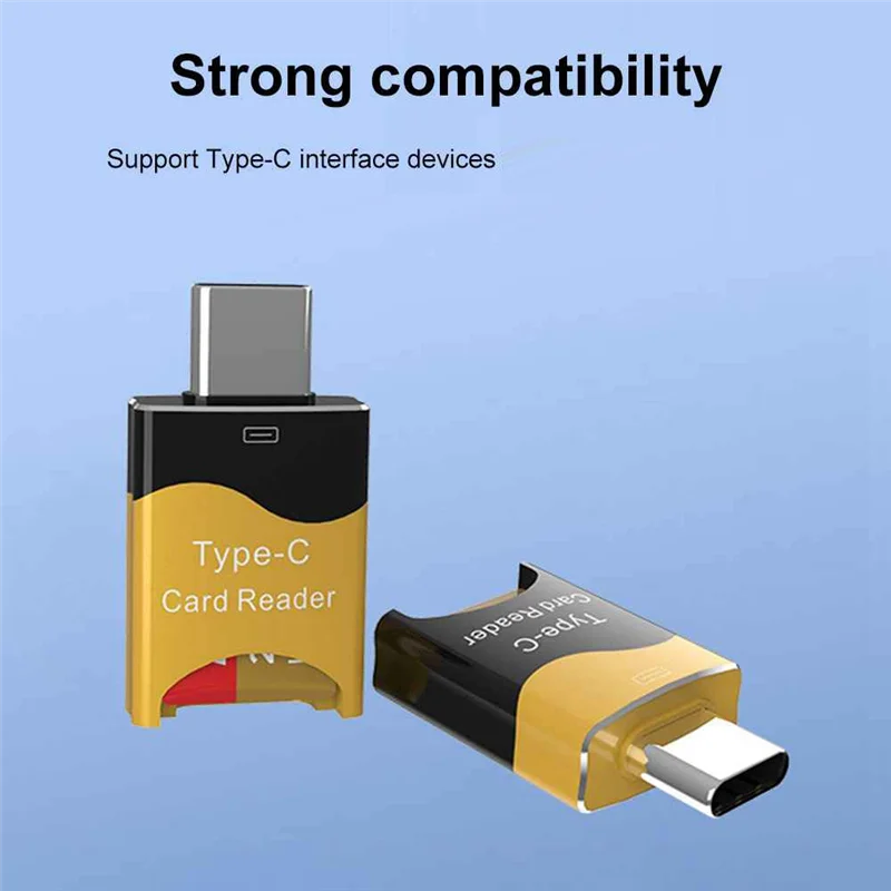 A13E-2PCS Tipe C Ke Micro-sd TF Card Reader Adaptor OTG Smart Memory Card Reader USB3.0 Flash Drive Adaptor untuk Smartphone