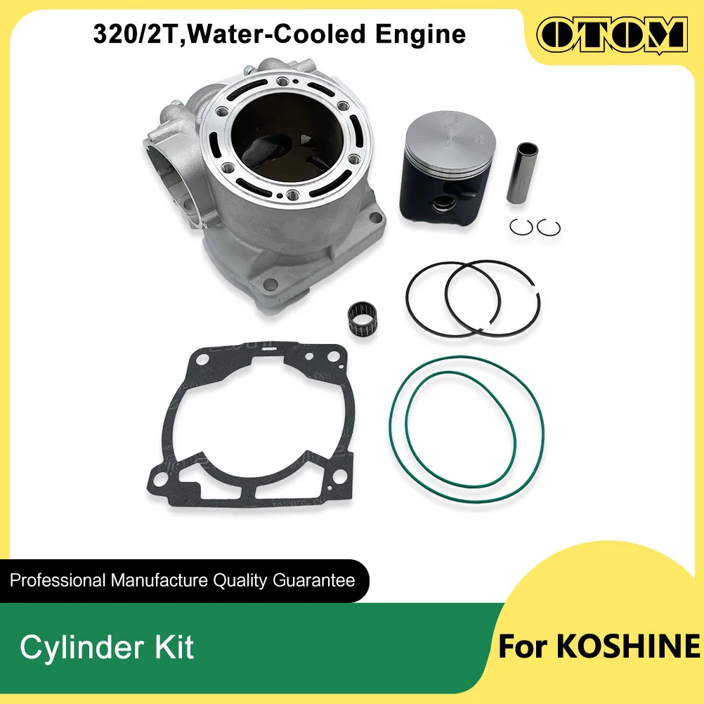 

OTOM 74mm Motorcycle Cylinder Kit Cylinder Block Piston Pin Ring Gasket Bearing For KOSHINE 2 Stroke 320 Original Engine Parts