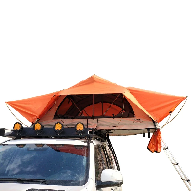 New Car Accessories Outdoor Off-road Customized Soft Shell Truck rooftop car tent 4 person Camping Car roof top tent With Annex