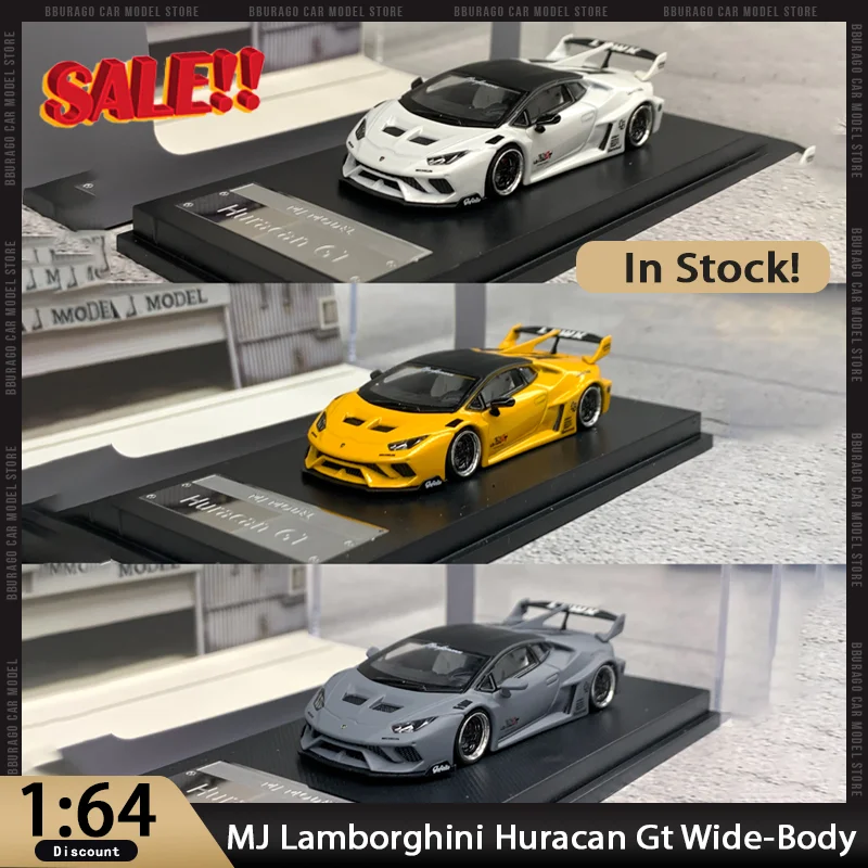 

Новая в наличии модель Mj 1:64 Lamborghini Huracan Gt, модификация широкого тела, миниатюрный сплав, литой под давлением орнамент Lamborghini, игрушка на заказ