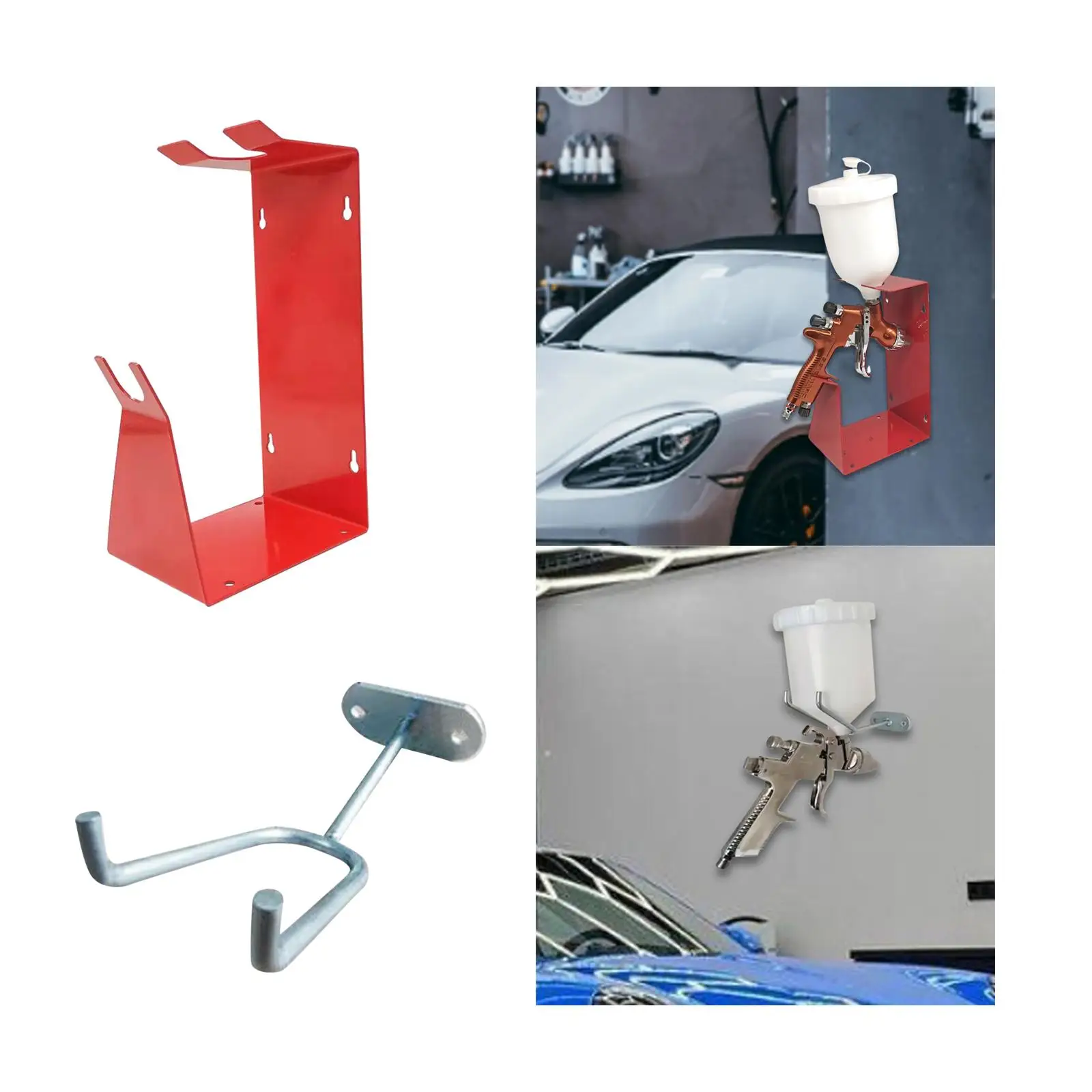 Car Paint Spray Tool Stand Metal High Strength Automotive Body Paint Paint Sprayer Stable Accessory Organizer Support Rack Mount