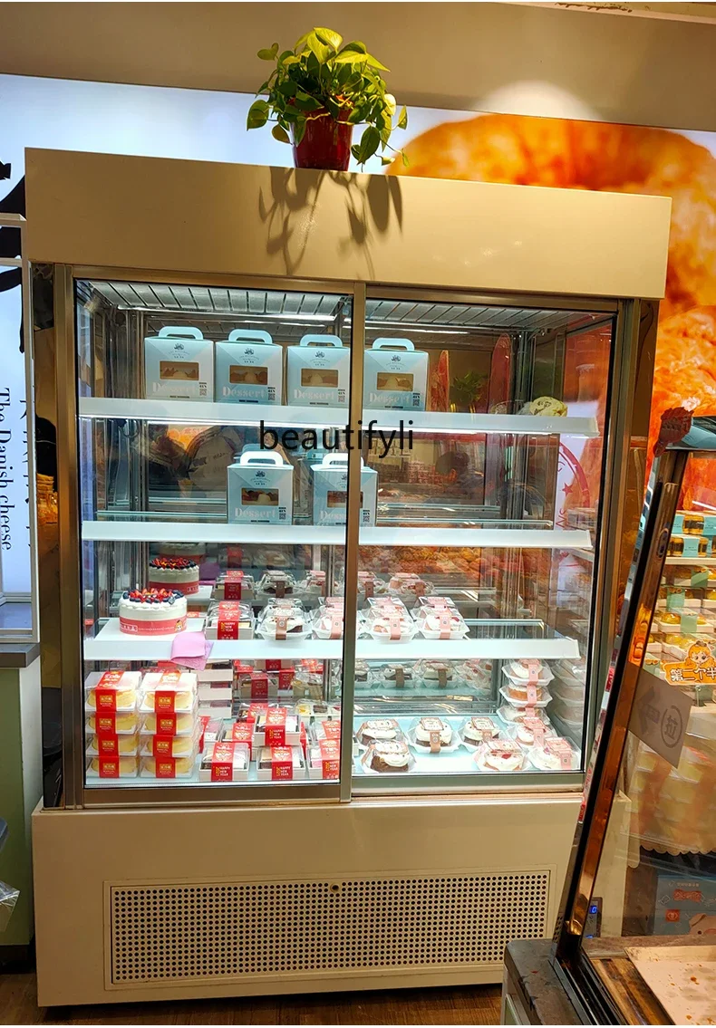 Cake Display Cabinet Vertical West Point Cabinet Commercial Dessert Mousse Fruit Air-cooled Fresh Display Cabinet