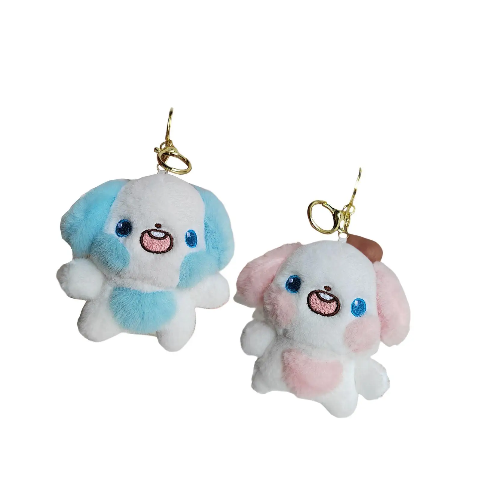 Porte-clés en peluche pour sac à main, joli porte-clés en peluche, chien de dessin animé, sac à main décoratif, faveur de fête pour femmes et filles