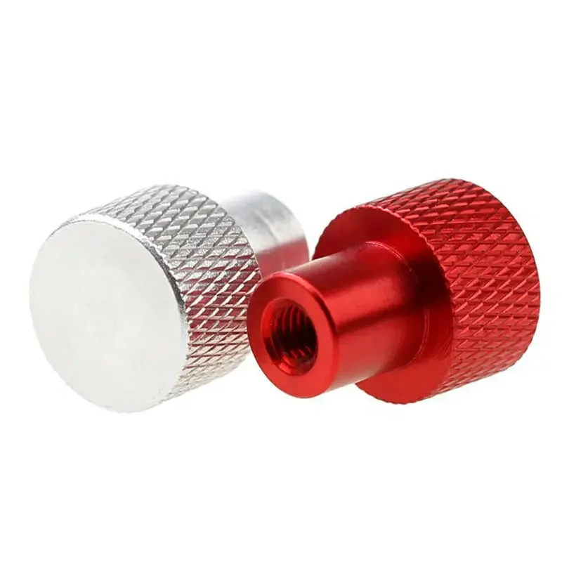 1Pcs M3 M4 M5 M6 M8 M10 Blind Hole Hand Nut Aluminum Alloy Knurled Step Nut With Collar Thumb Nuts