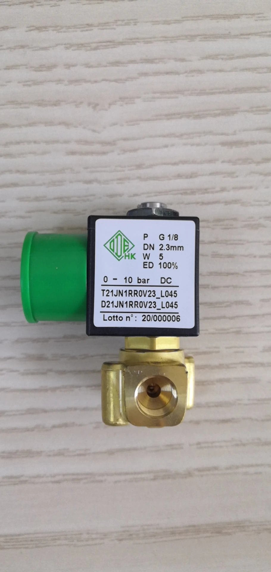 T21JN1RR0V23 solenoid valve Italian ODE high temperature resistant 1/8 interface two-way valve normally closed