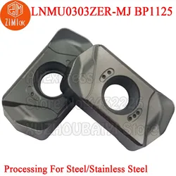 LNMU0303ZER-MJ BP1125 LNMU0303ZER LNMU0303ZER LNMU 0303 ZER Milling Cutter Tool Carbide Inserts Double-sided Rapid Feed EXNR03R