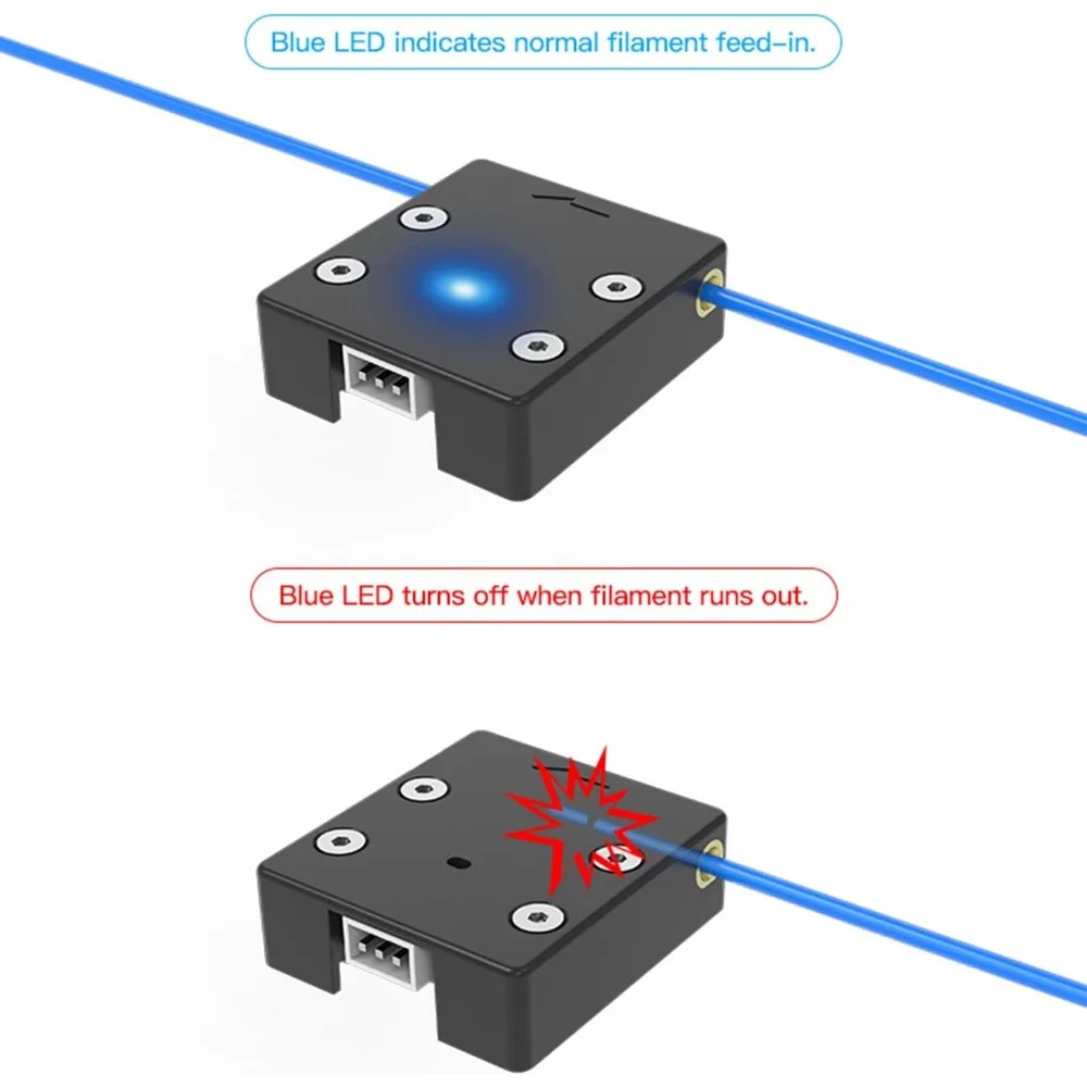 Creality Official Ender 3 V2 Filament Runout Sensor Kit, stampante 3D Smart Filament Break Detection Detector per Ender 3