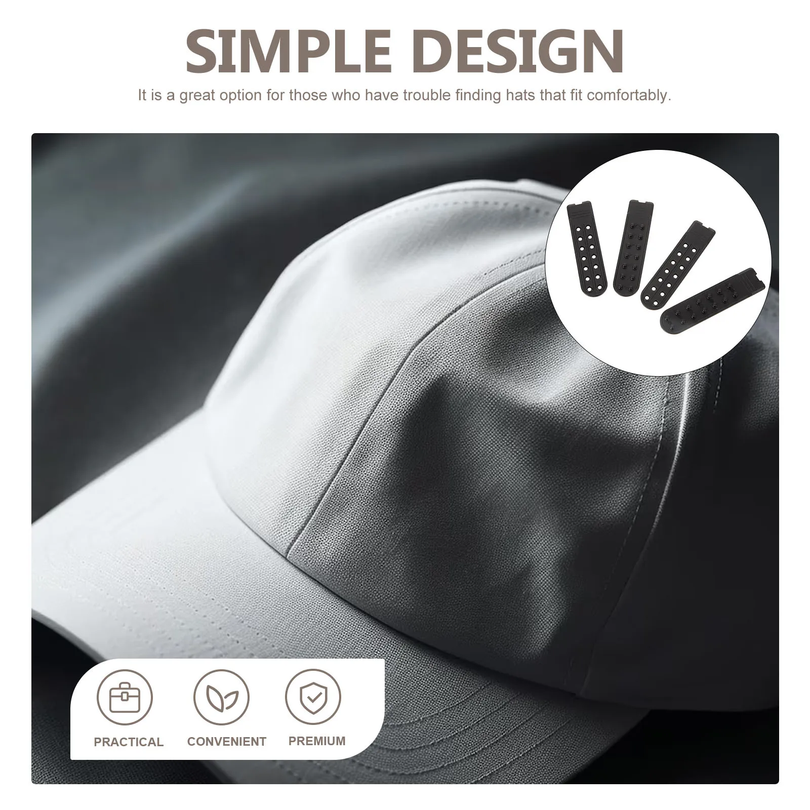 

10 пар удлинителей для кепок: регулируемые пластиковые удлинители для комфортной посадки, сменные ремешки, аксессуары для ремонта