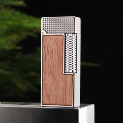 Chief Gasoline Flip Lighter Brass Metal Material Sliding Ignition Creative Vintage Grinding Wheel MenâS Gift 59*24*12mm