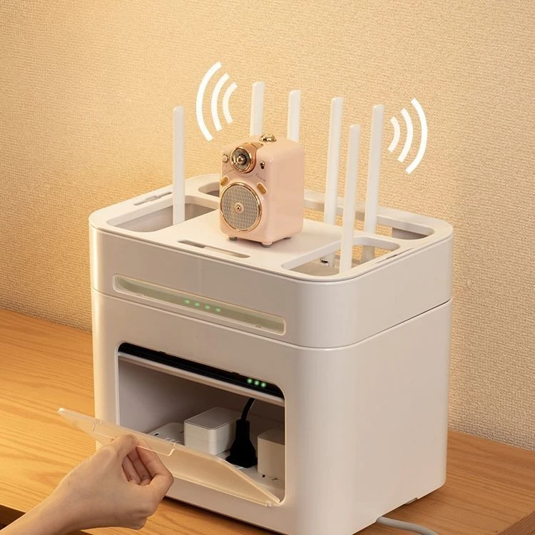 

Router storage box, set-top box, wire socket finishing rack, wireless light cat placer