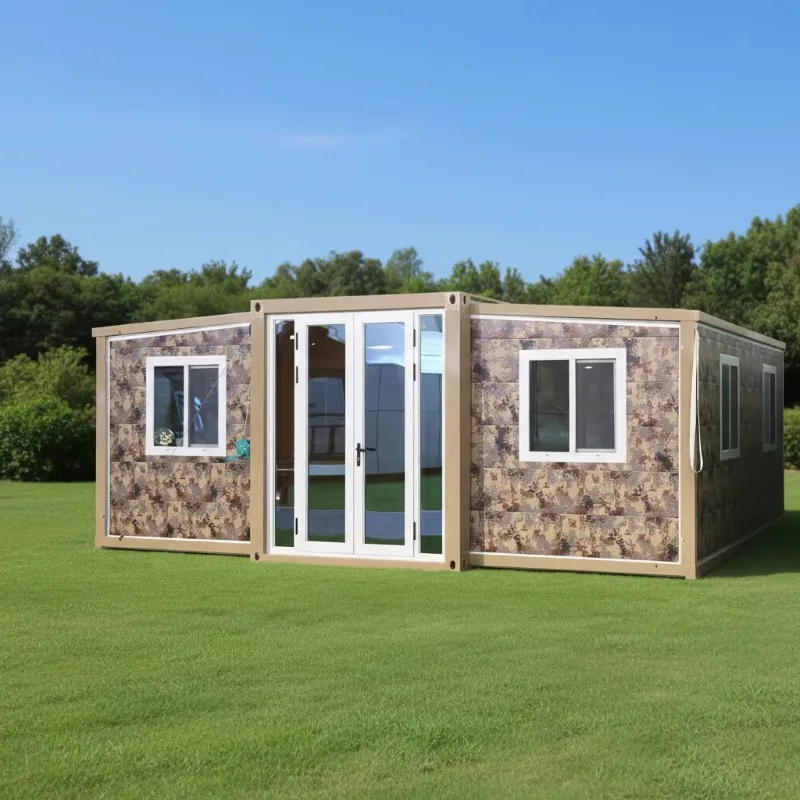 Foldable Camping Two 20ft Permanent Price Family Earthquake Light Saving Ready 40ft Expandable Container Foldable House